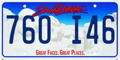 SD license plate 76OI46