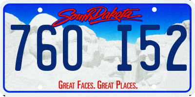 SD license plate 76OI52