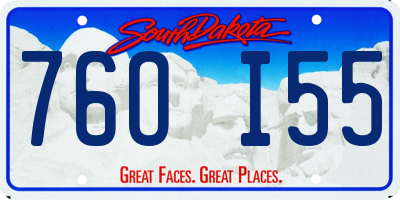 SD license plate 76OI55