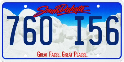 SD license plate 76OI56