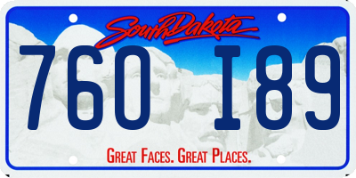 SD license plate 76OI89