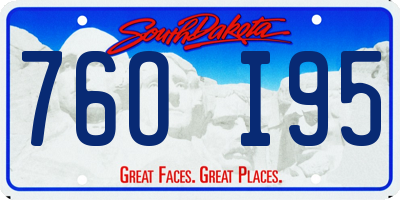 SD license plate 76OI95