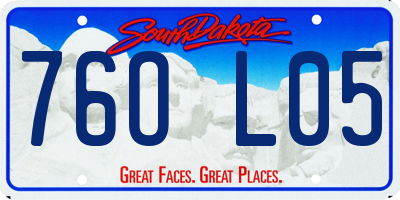 SD license plate 76OL05