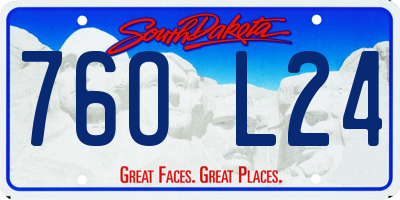 SD license plate 76OL24