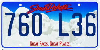 SD license plate 76OL36