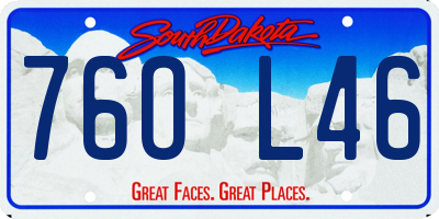 SD license plate 76OL46