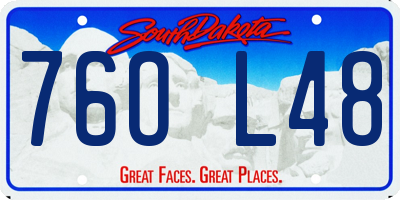 SD license plate 76OL48