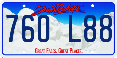 SD license plate 76OL88