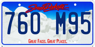 SD license plate 76OM95