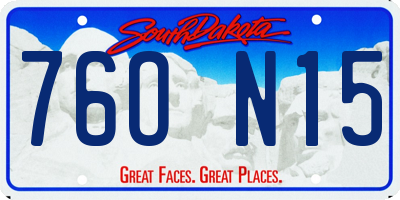 SD license plate 76ON15