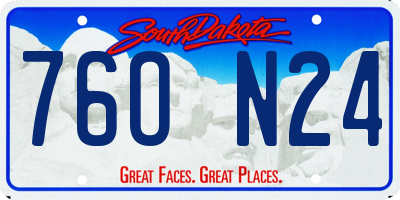 SD license plate 76ON24