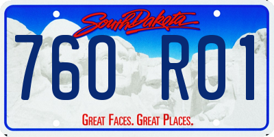 SD license plate 76OR01