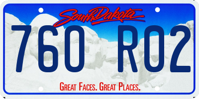 SD license plate 76OR02