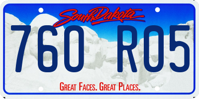 SD license plate 76OR05