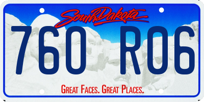 SD license plate 76OR06