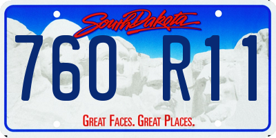 SD license plate 76OR11