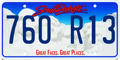 SD license plate 76OR13