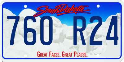 SD license plate 76OR24