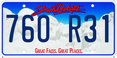 SD license plate 76OR31