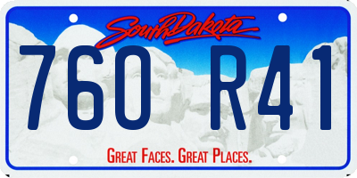 SD license plate 76OR41