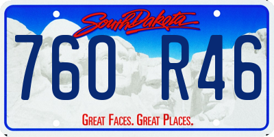 SD license plate 76OR46