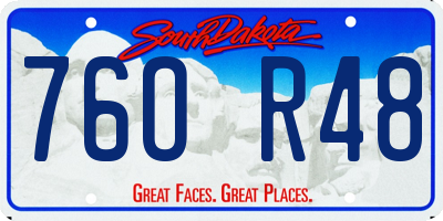 SD license plate 76OR48