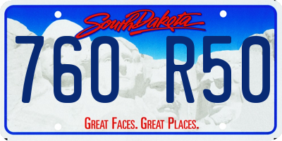 SD license plate 76OR50