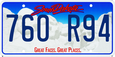 SD license plate 76OR94