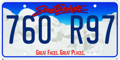 SD license plate 76OR97