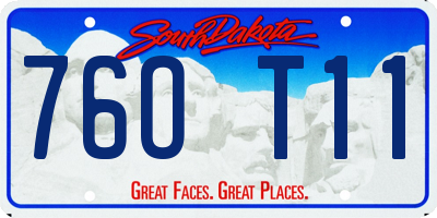 SD license plate 76OT11
