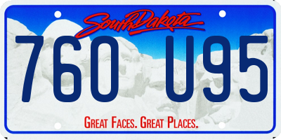 SD license plate 76OU95