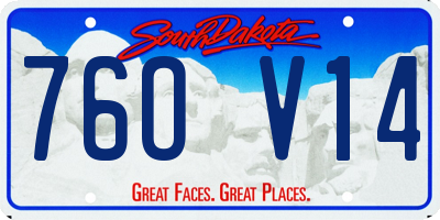 SD license plate 76OV14