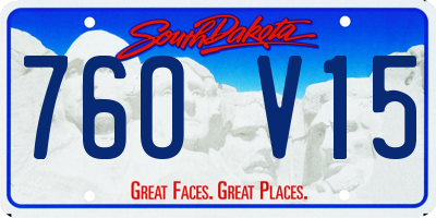 SD license plate 76OV15