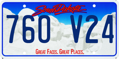 SD license plate 76OV24