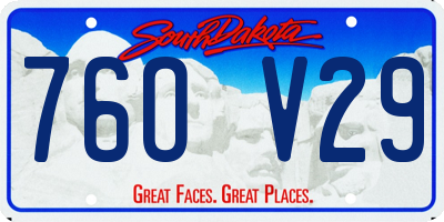 SD license plate 76OV29