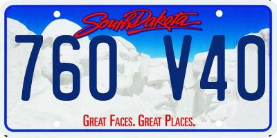 SD license plate 76OV40