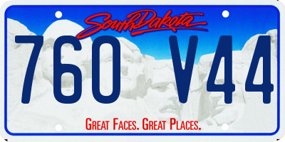 SD license plate 76OV44
