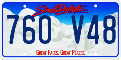 SD license plate 76OV48