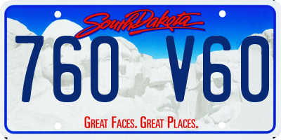 SD license plate 76OV60