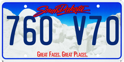 SD license plate 76OV70