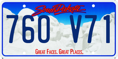 SD license plate 76OV71
