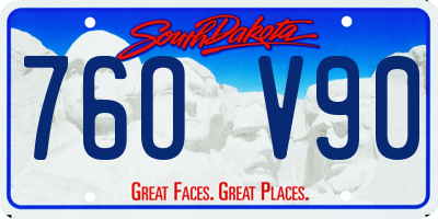 SD license plate 76OV90