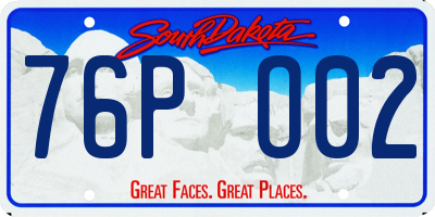 SD license plate 76PO02