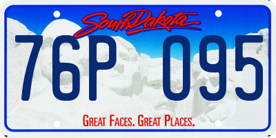 SD license plate 76PO95