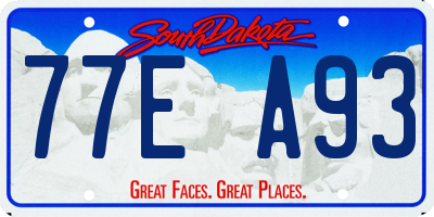 SD license plate 77EA93