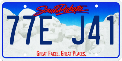 SD license plate 77EJ41