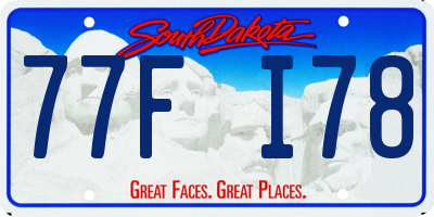 SD license plate 77FI78