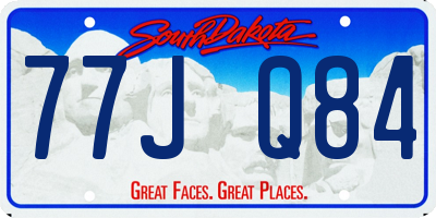 SD license plate 77JQ84