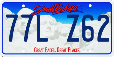 SD license plate 77LZ62