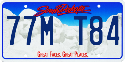 SD license plate 77MT84